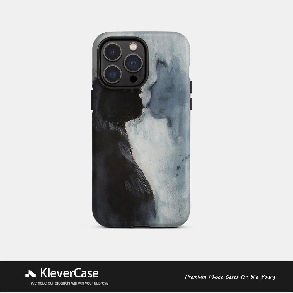 猫与镜二合一菲林壳苹果使用16pro/华为/小米15/vivo可爱手机壳