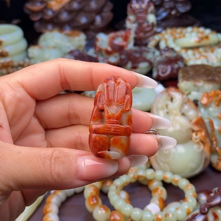 岫岩河磨玉（透闪石质玉）未镶嵌挂件