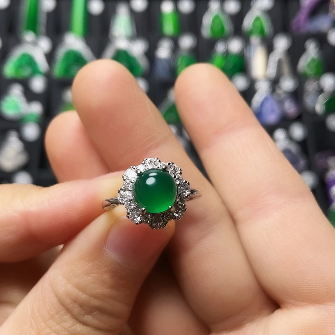 玛瑙/玉髓合金戒指