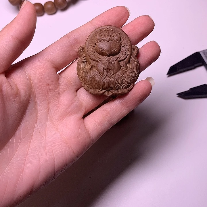 檀香木无事牌檀香凤九