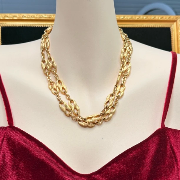 90新 DIOR/迪奥 【六六中古】孤品复古项链ty0982链长90