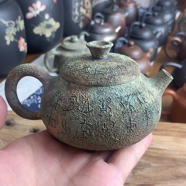 建水紫陶全手工壶
