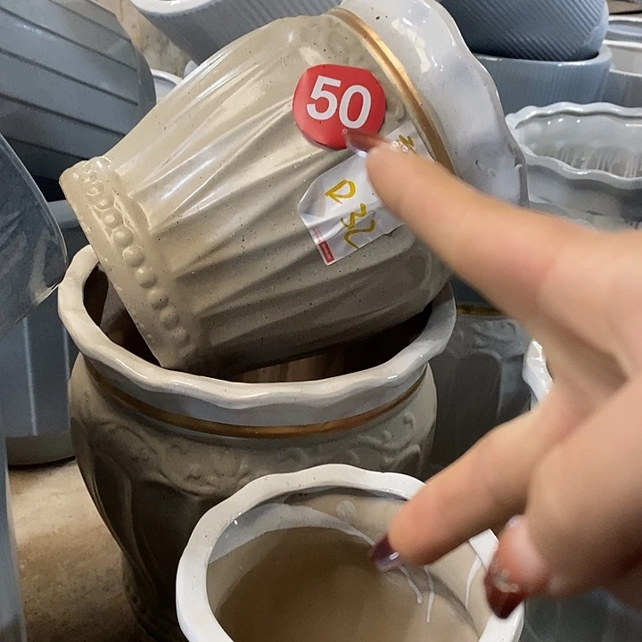 高温烧制特价一套三个盆陶瓷