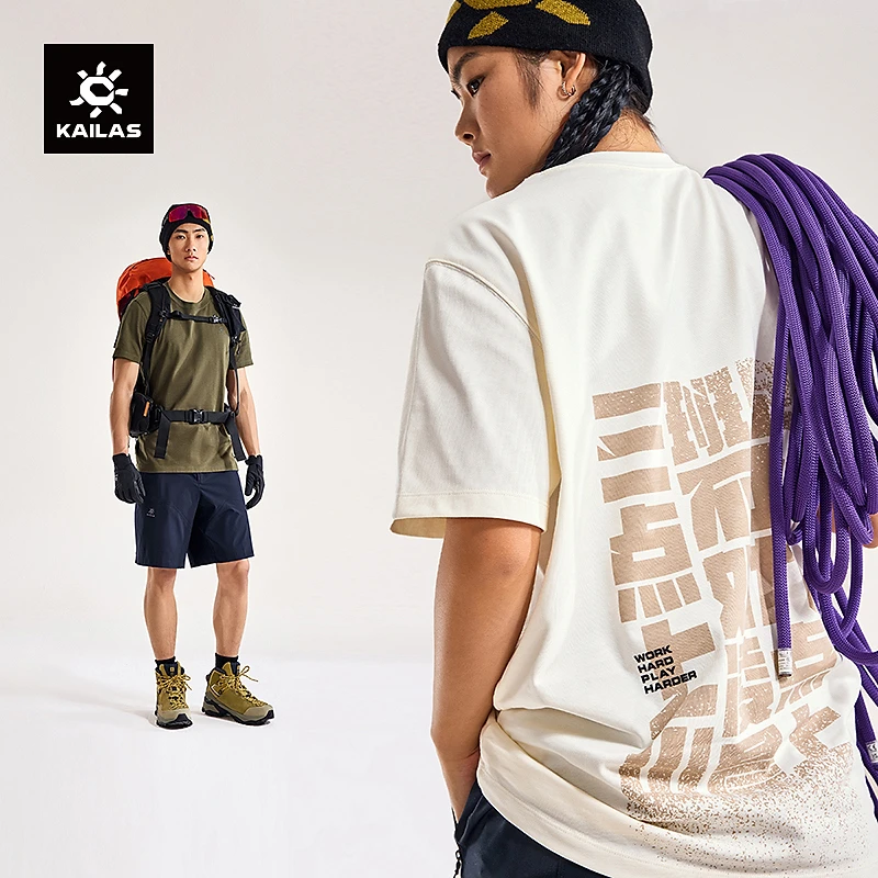KAILAS凯乐石 不如去登山棉T时尚印花户外运动登山徒步上衣男女