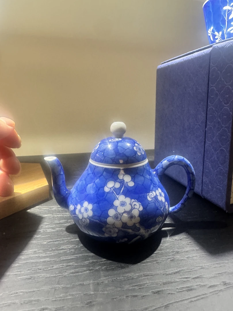 纯手工玲珑梨形壶冰梅