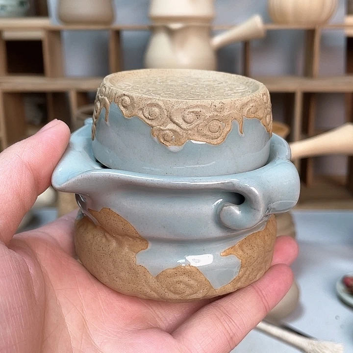 壶老段烧陶瓷茶器！