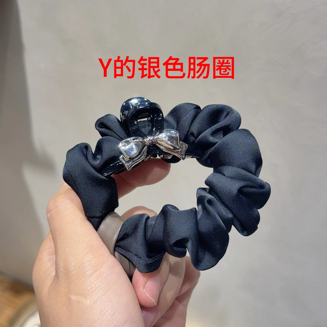 KD-184【凑单拼单发货】Y家银色肠圈青春甜妹活力发圈