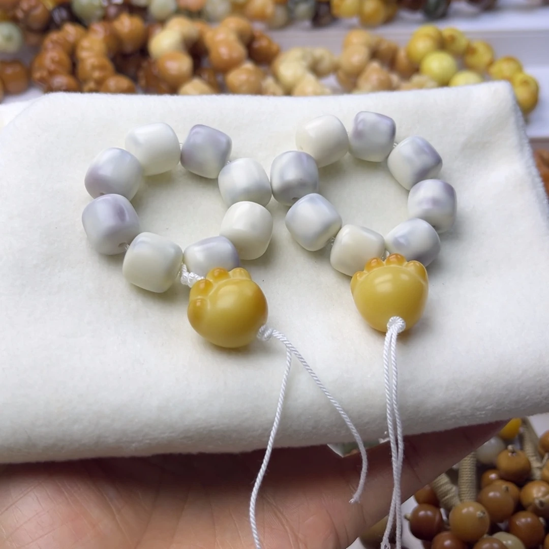 菩提根/象牙果手串正桶手捻微瑕一串