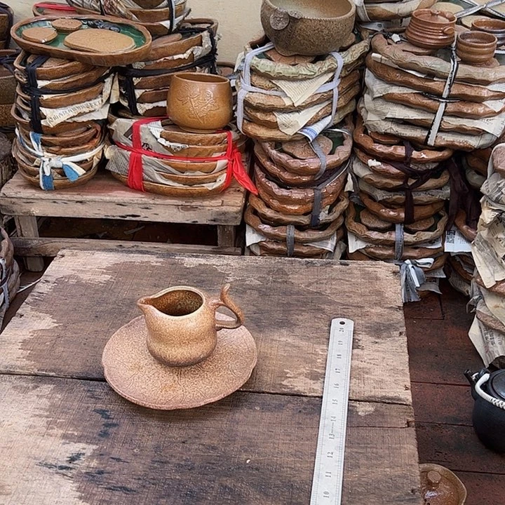 紫砂紫砂宜兴粗陶茶具