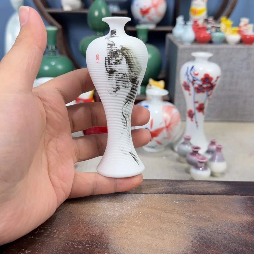 陶瓷手工小花器摆件