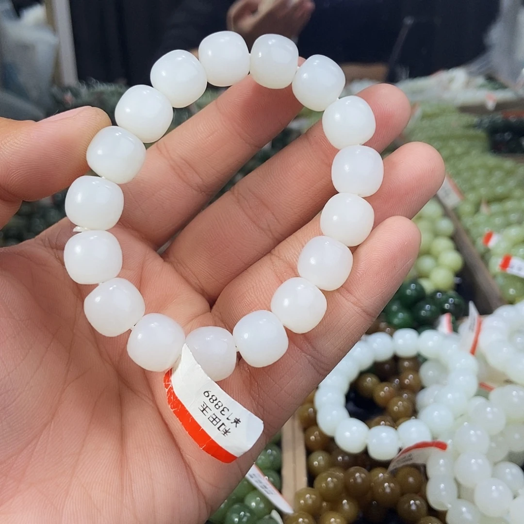 和田玉未镶嵌手串天然卡13且末天泰料多样性拍一发一
