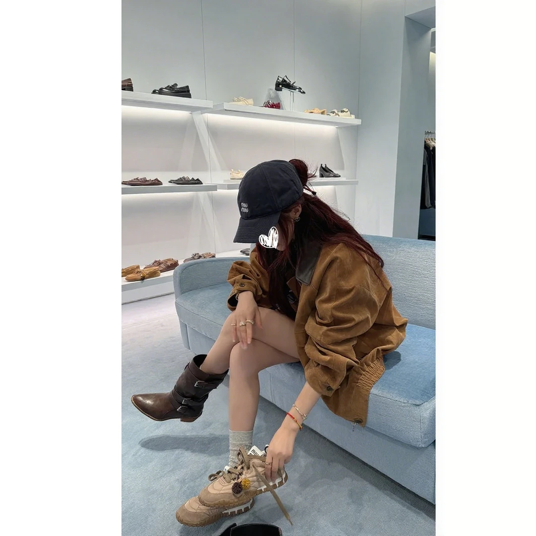 珍妮穿搭-时髦精的中古皮衣经典款外套