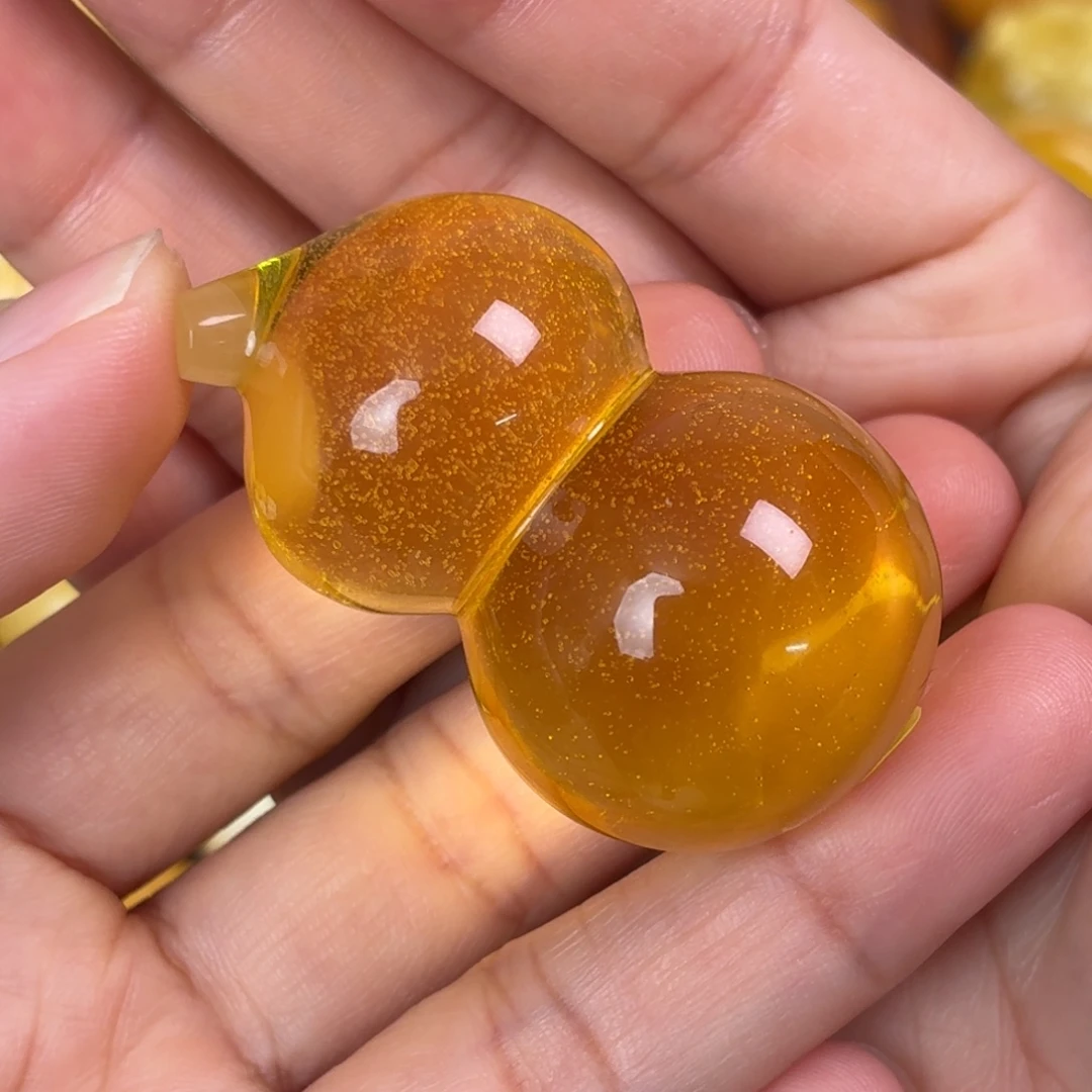 蜜蜡未镶嵌吊坠(不含链)金沙葫芦