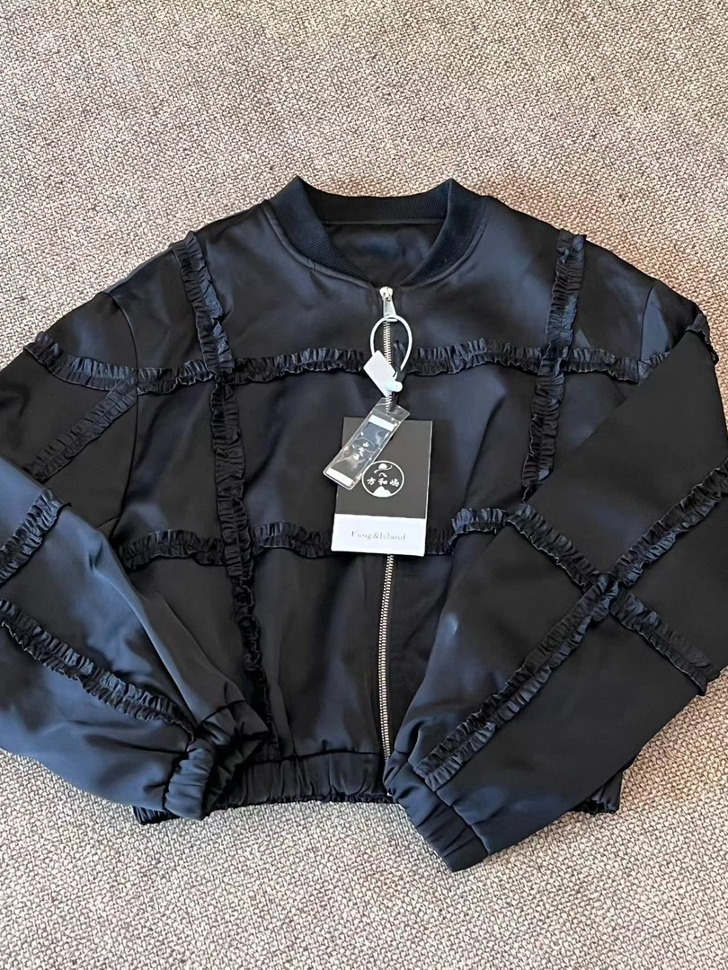 纯色中长款短款春季长袖短外套拼接风衣荡领温婉风A10-A1260