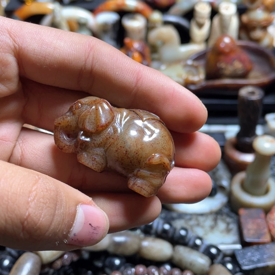 和田玉（糖玉）挂件未镶嵌用****4