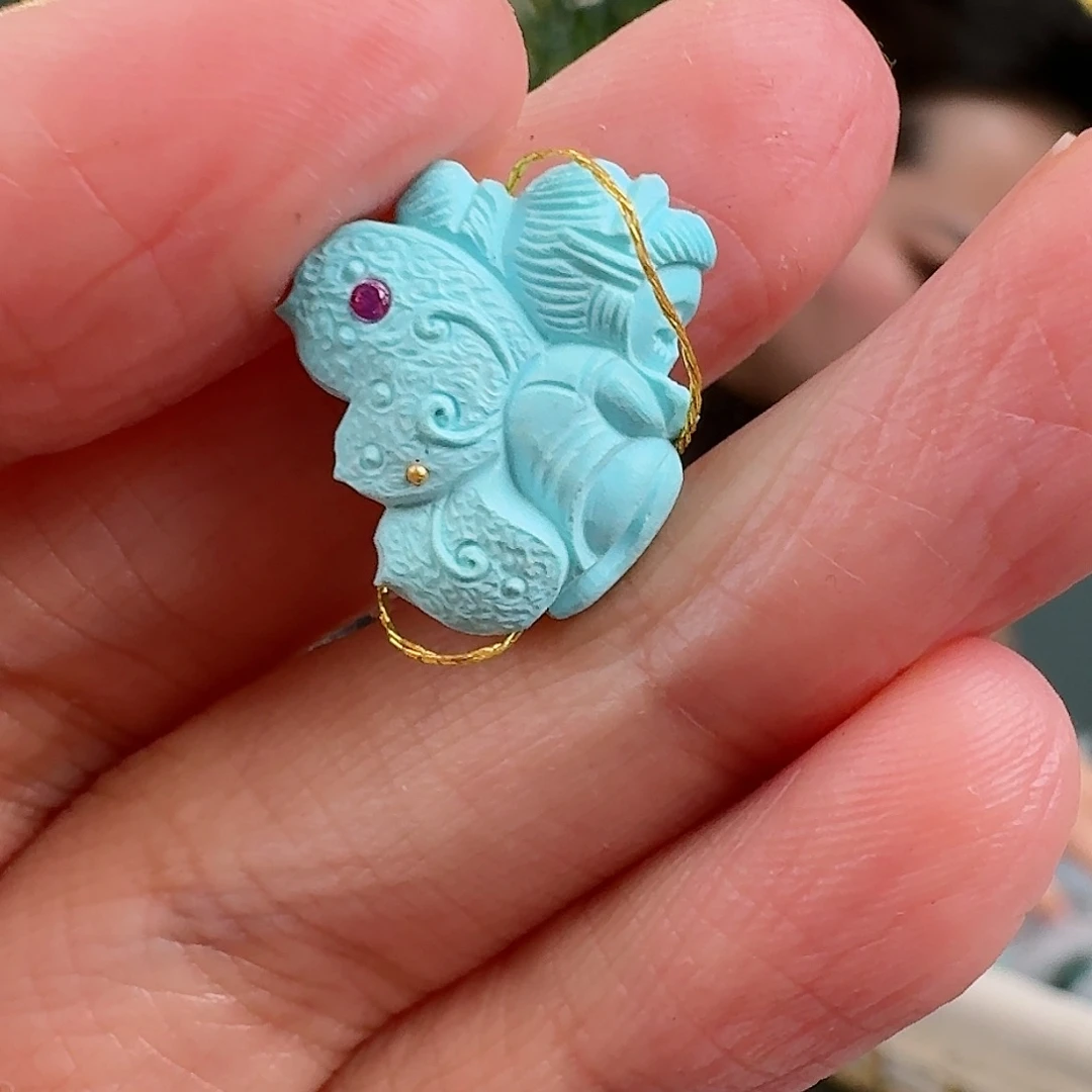 绿松石珠宝奇石未镶嵌