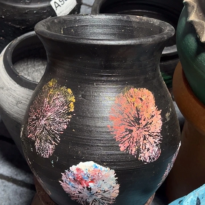 粗陶盆默认打孔高20口14