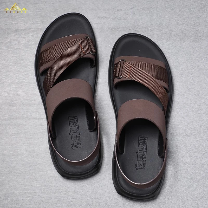 凉鞋男真皮2025夏季新款潮防滑两用户外沙滩鞋休闲外穿开车凉拖鞋