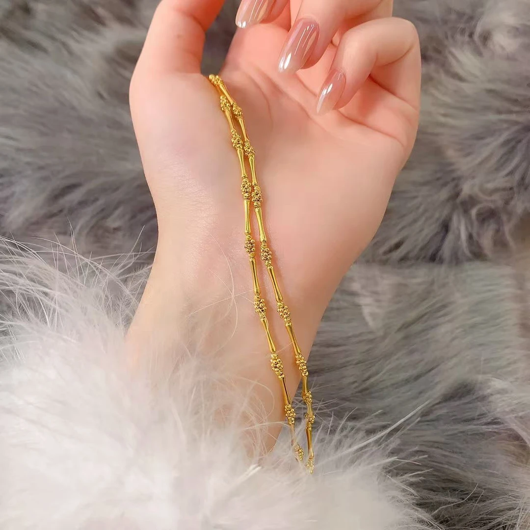 【伟新源】足金999 5G工艺    碎碎竹节链42+3长9.06克