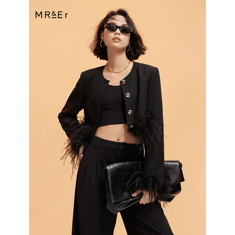 【达人专享】设计感chic休闲短款外套R4A30811