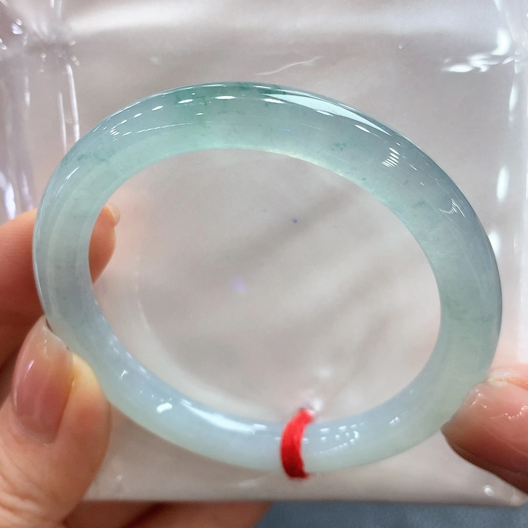 翡翠未镶嵌手镯50圆条两天鉴赏