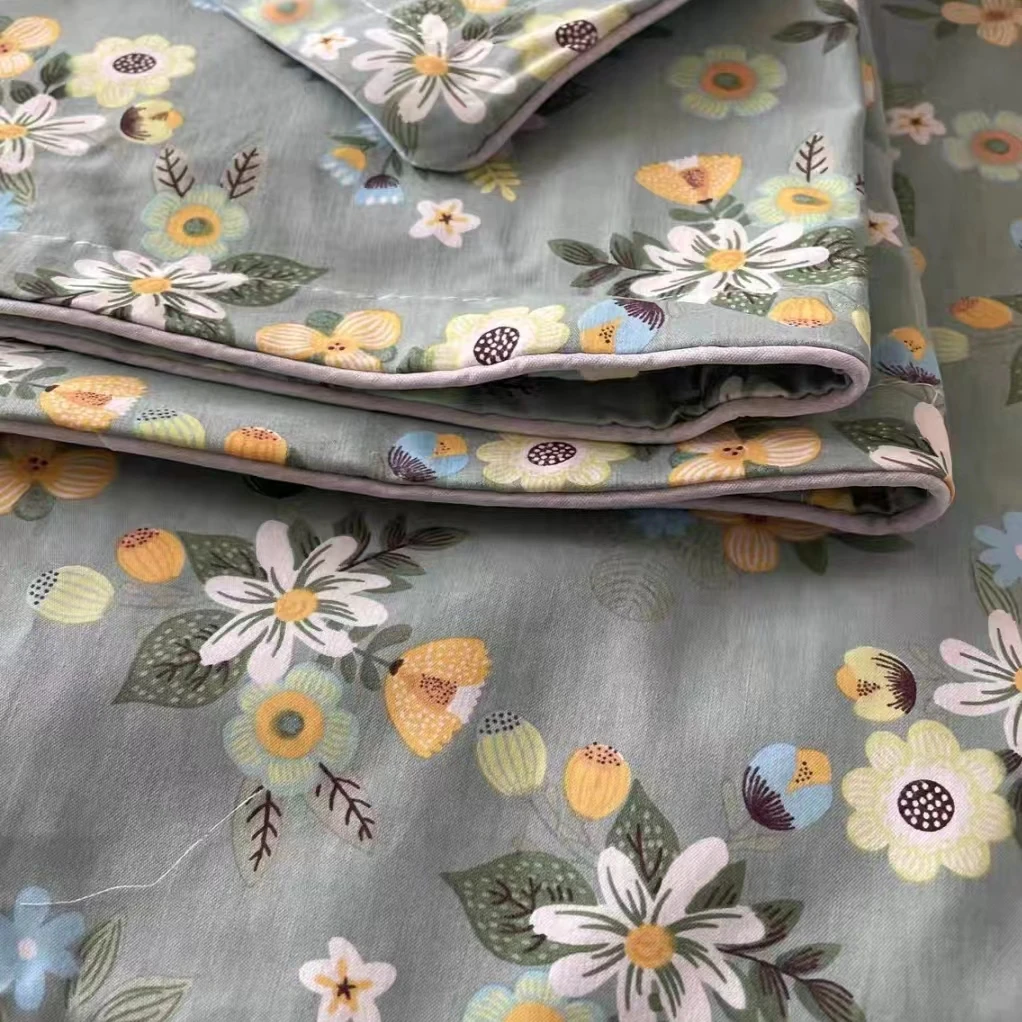 100%纯棉60支斜纹棉被罩学生宿舍单人被罩尚全棉针织微瑕拼接款