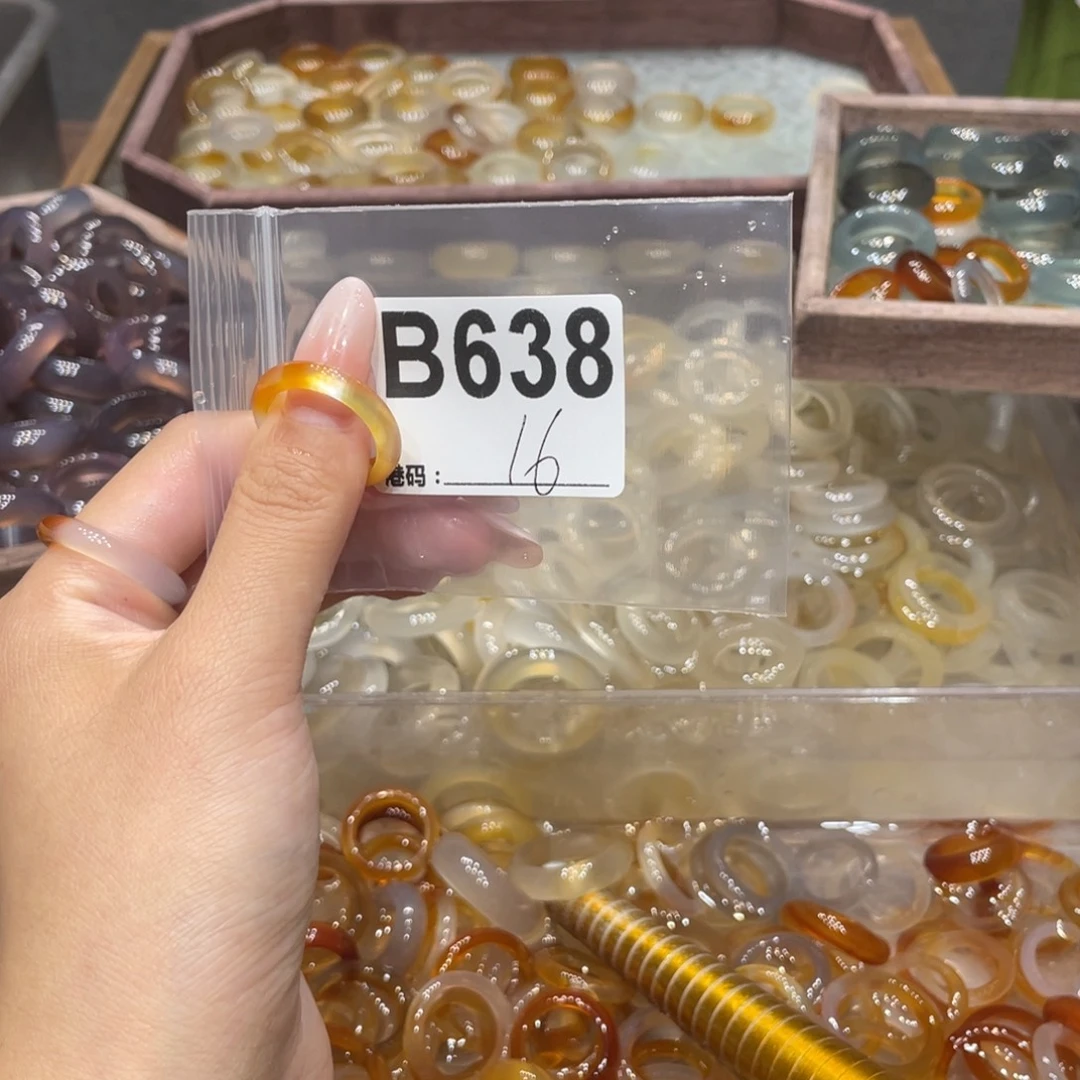 玛瑙/玉髓未镶嵌戒指638