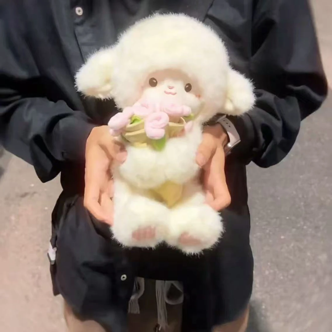 【玫瑰小羊】玫瑰小羊玩偶公仔生日礼物创意娃娃花束玫瑰花小羊公仔