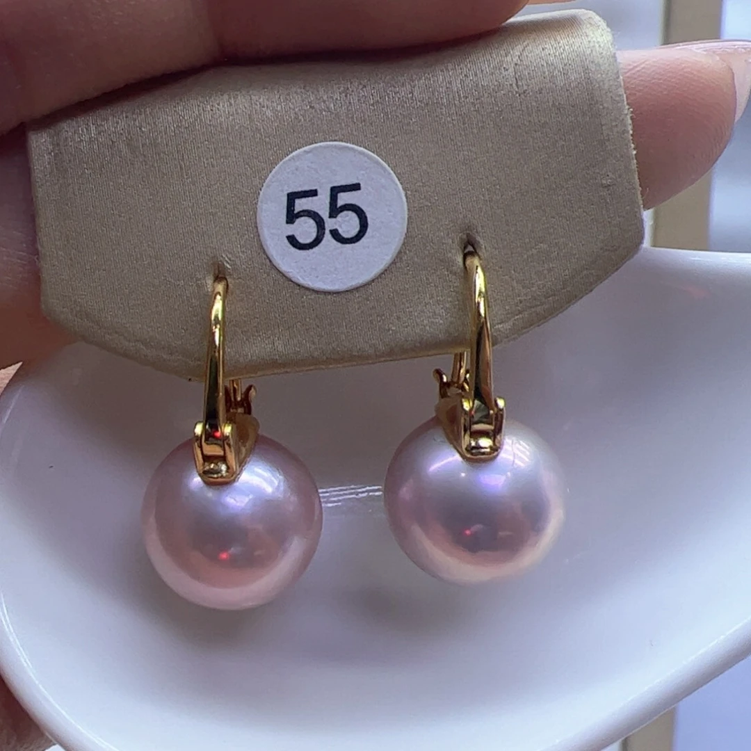 淡水珍珠耳饰银S925镶嵌