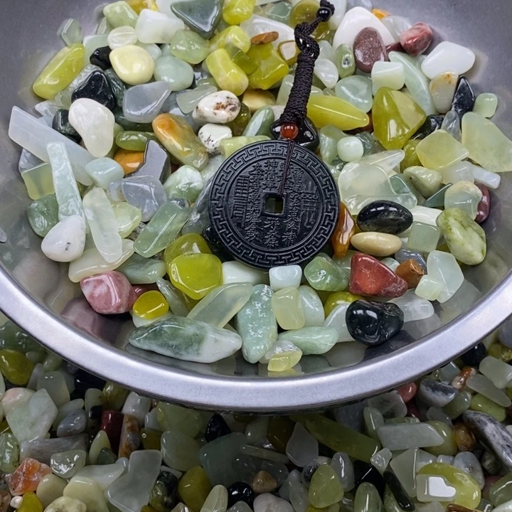蛇纹石玉未镶嵌鱼缸石