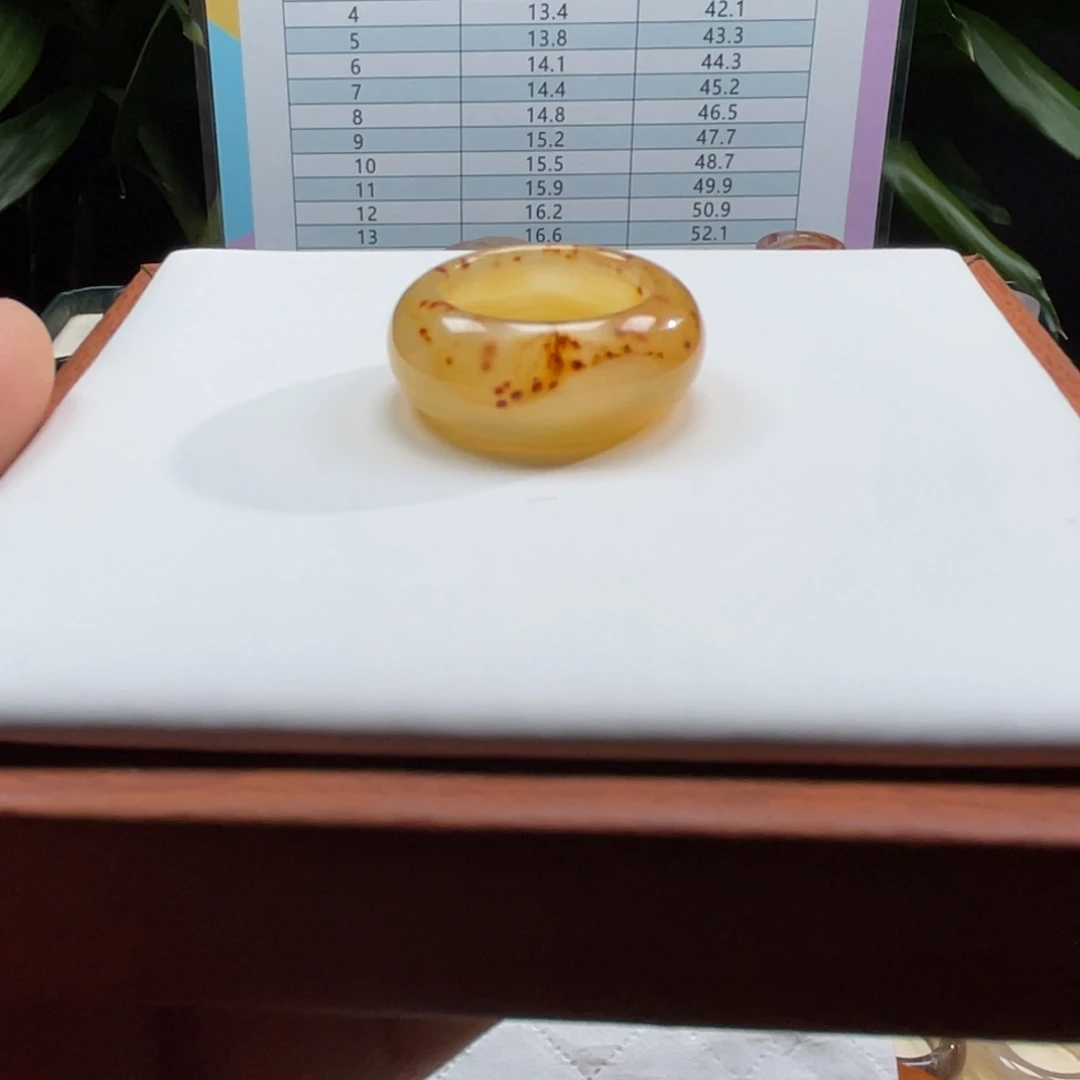 玛瑙/玉髓未镶嵌戒指Z16.8港14