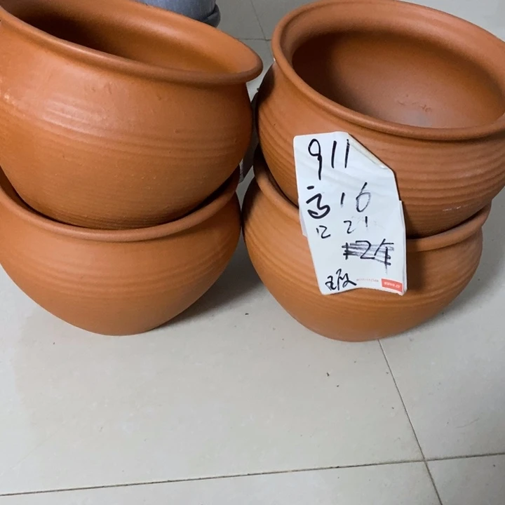 粗陶红陶绿植花盆