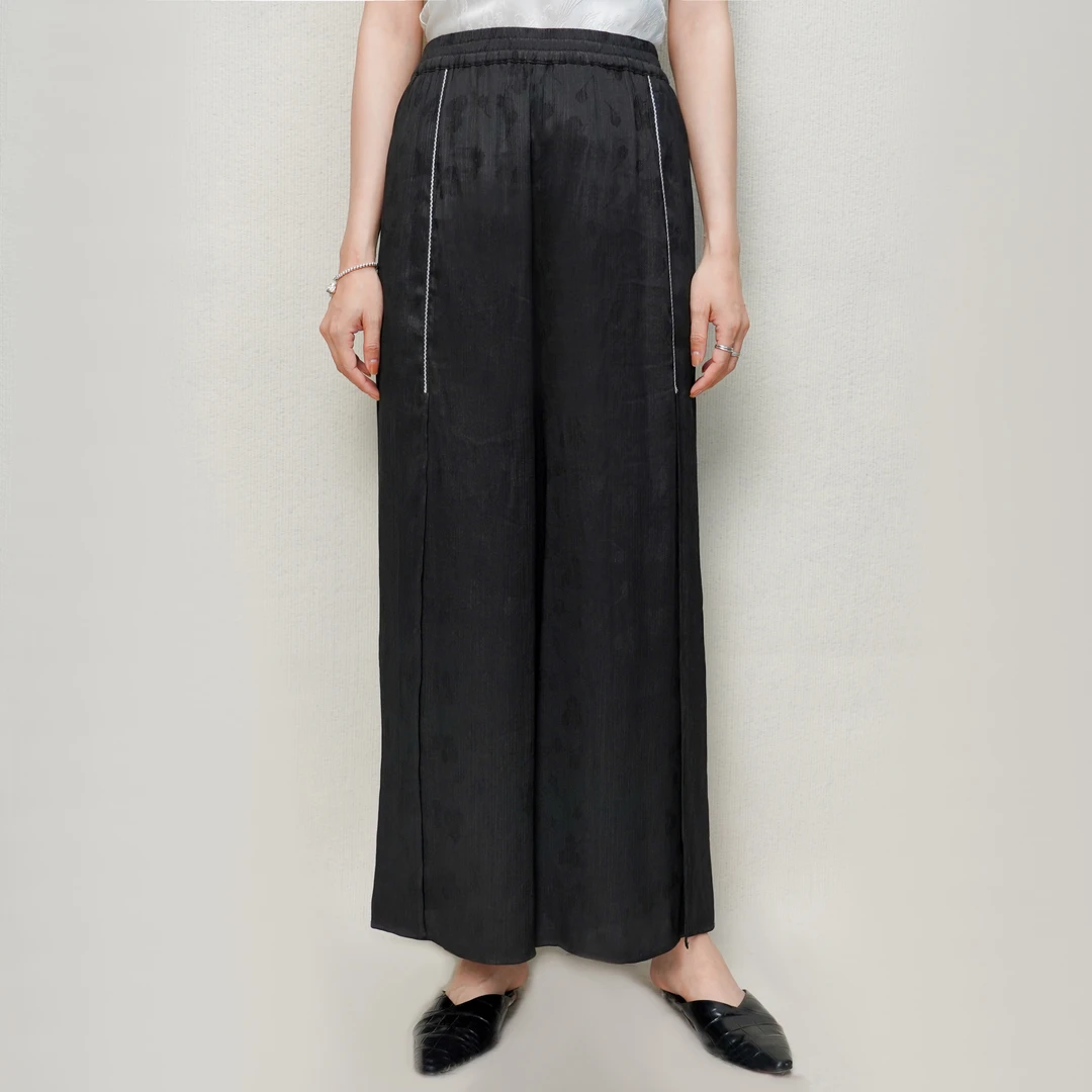 【栖香锦】“立根原在破岩中” 设计师款 新中式 国风 气质 裤子