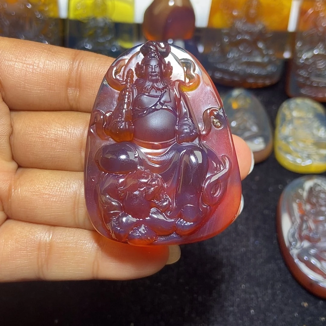 琥珀未镶嵌颈饰缅甸天然琥珀吊坠