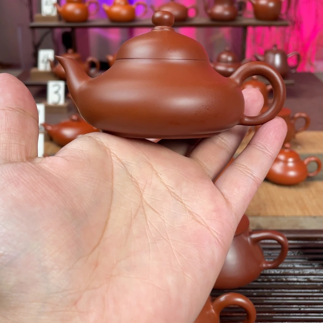 ◐***◑茶壶紫砂精工梨壶100cc
