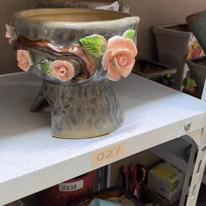 紫砂花盆粗陶材质多肉花盆
