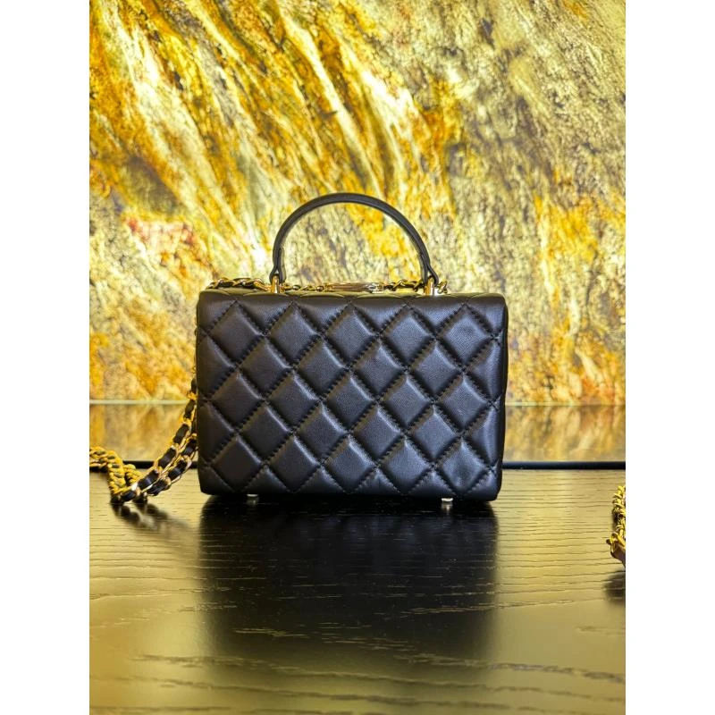 HIRMRIS手工真皮包20-550931-黑 硬盒子香黑色