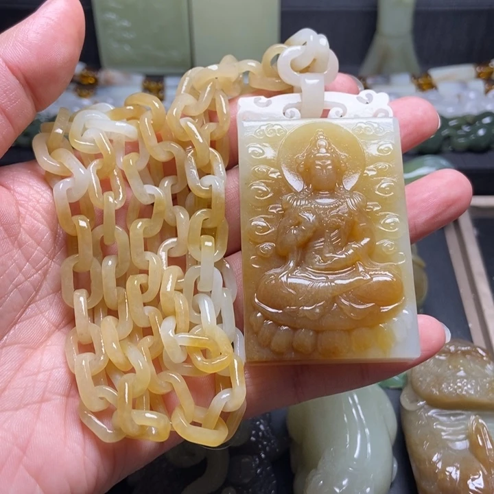 颈饰未镶嵌和田玉?****?