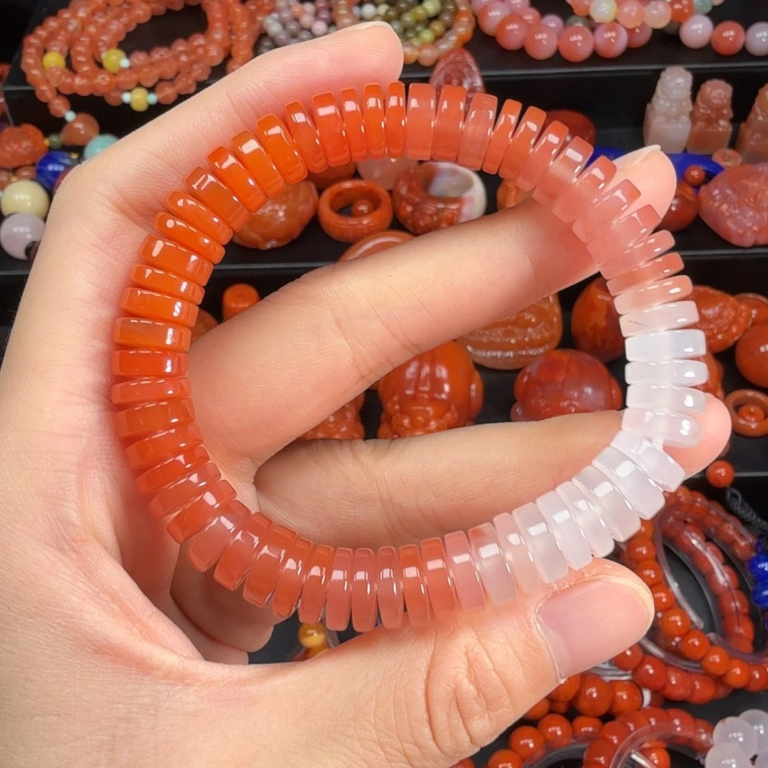 南红玛瑙未镶嵌隔片9.8mm