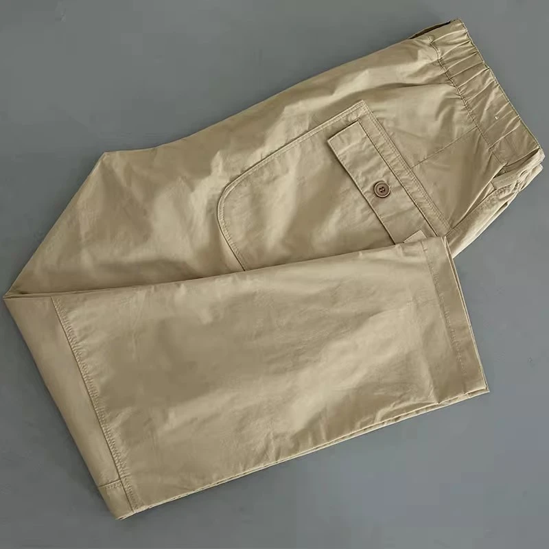 仓石一树夏季透气薄款工装风九分裤男简约百搭休闲裤轻奢痞帅男装