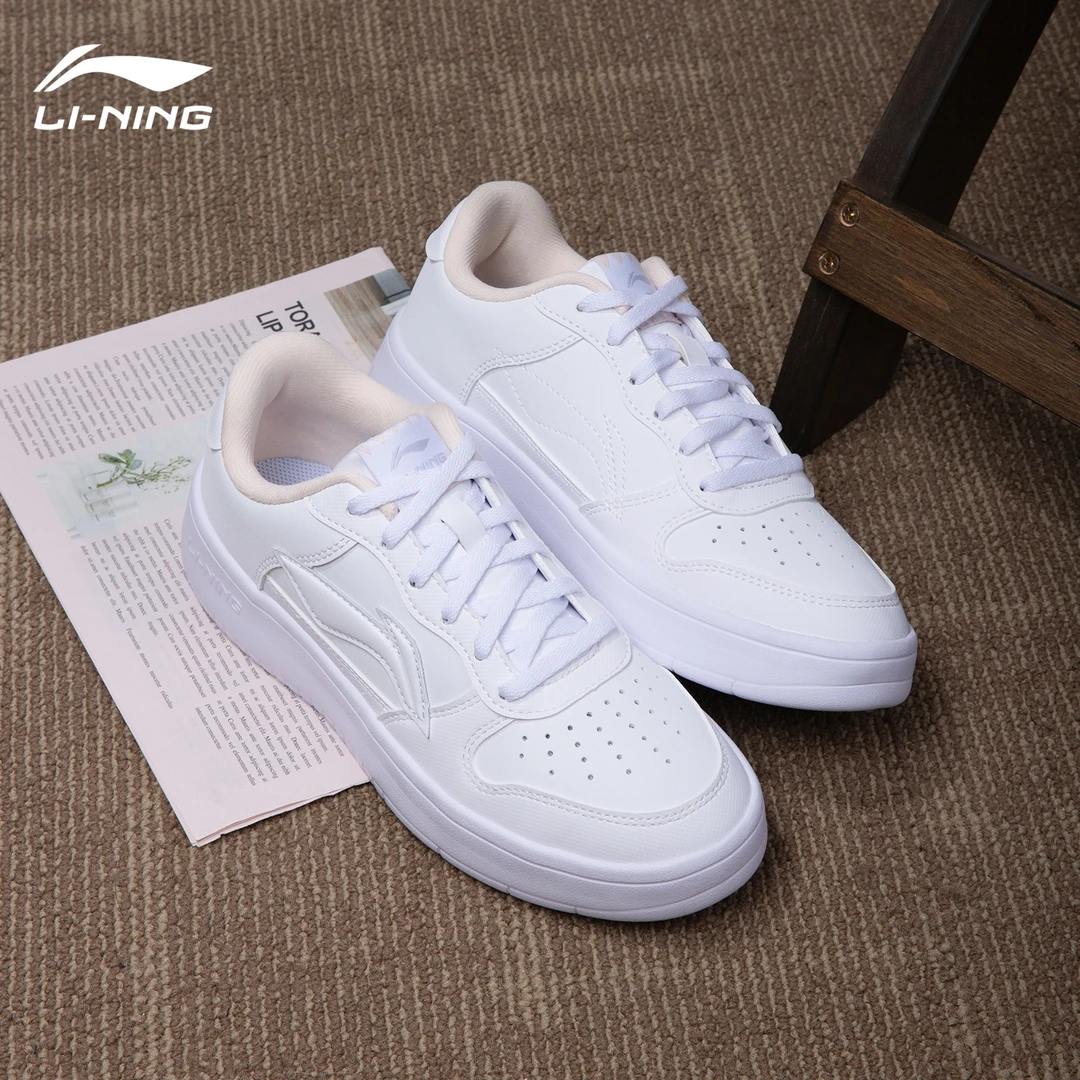 李宁浮舟板鞋秋冬新款休闲鞋户外平底女鞋百搭时尚鞋子ins百搭F