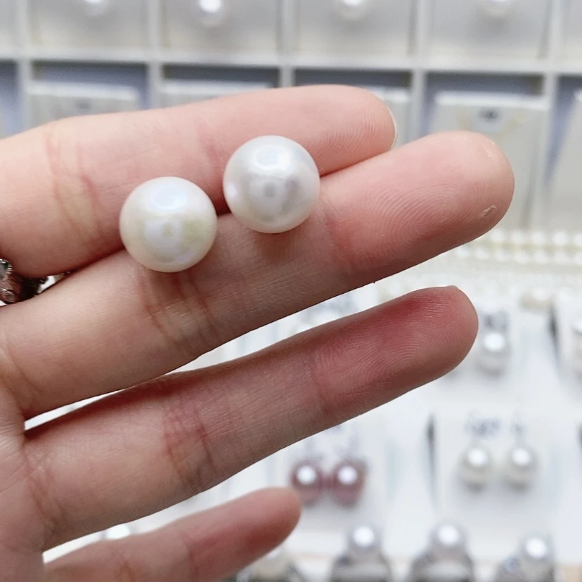 【闪购商品】淡水珍珠耳饰银S925镶嵌