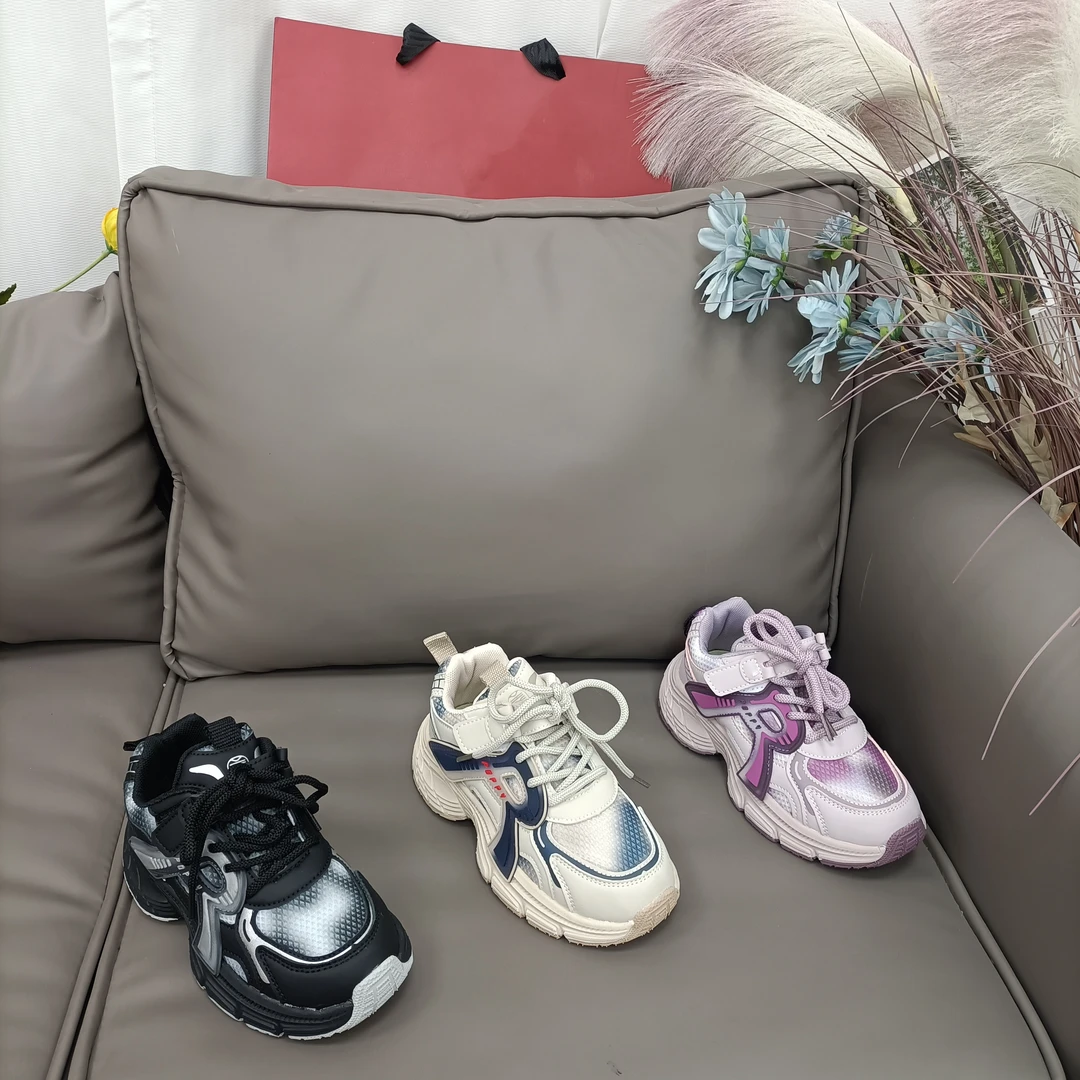 D3  TZ057儿童春秋新款舒适百搭双网休闲运动鞋26-38