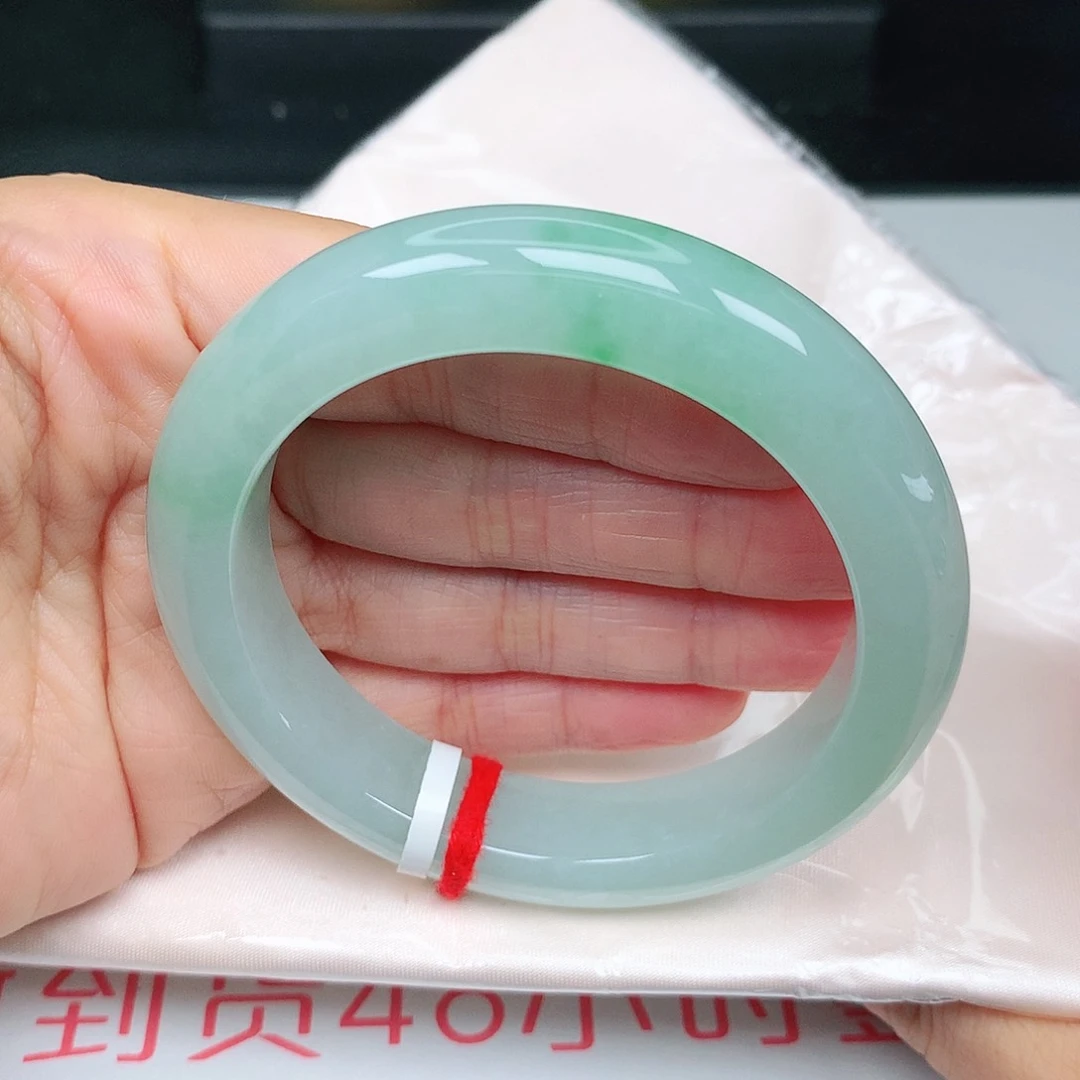 未镶嵌手镯翡翠冰甜绿24