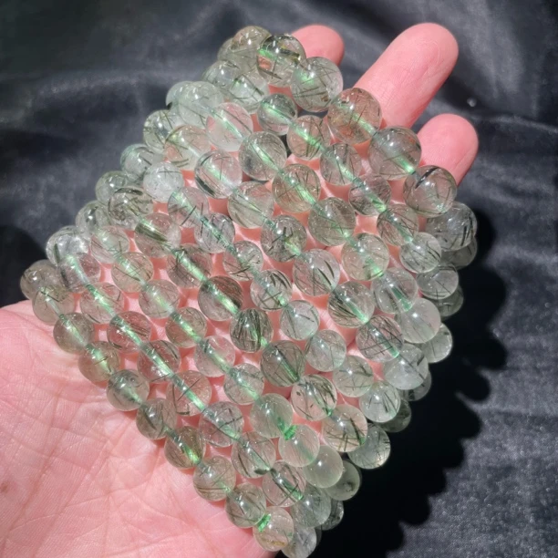 LF004天然绿发水晶手串/多样性发其一