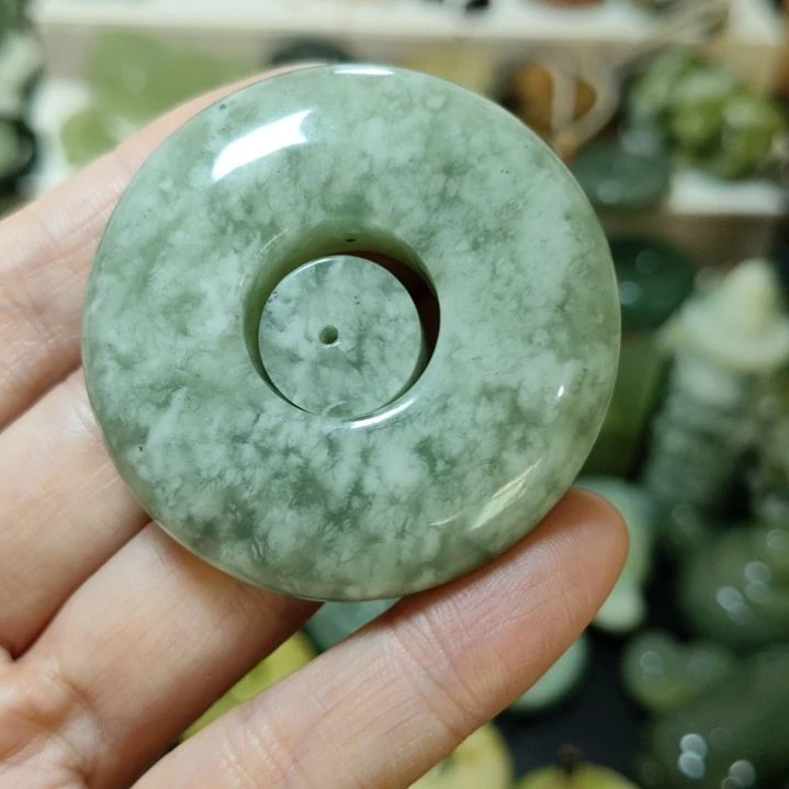 岫玉平安扣未镶嵌