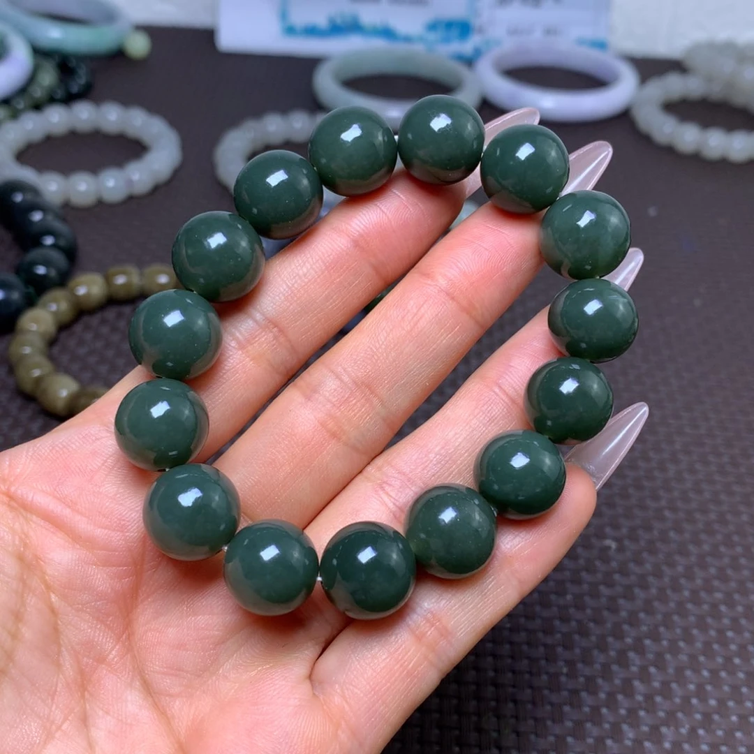 未镶嵌手串和田玉卡14