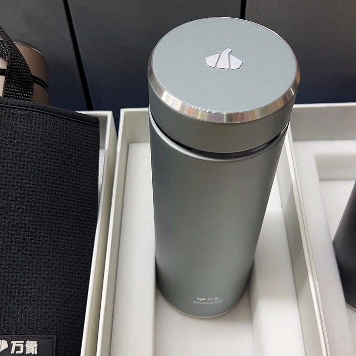 万象保温杯h136-550蓝杯套