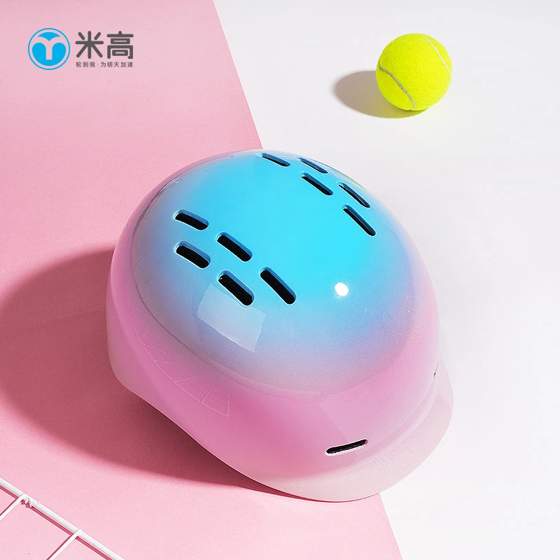米高儿童轮滑头盔自行车头盔男女通用骑行一体头盔