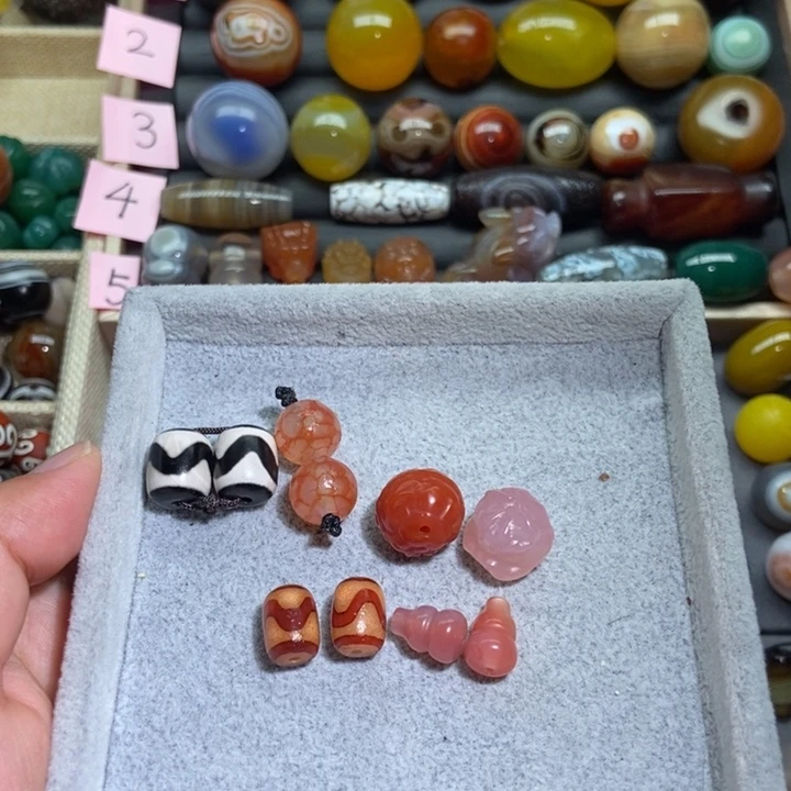 玛瑙/玉髓配珠未镶嵌譕****y